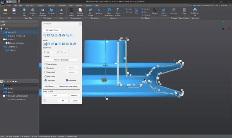 4 Constrained 2D Sketching-Freedee